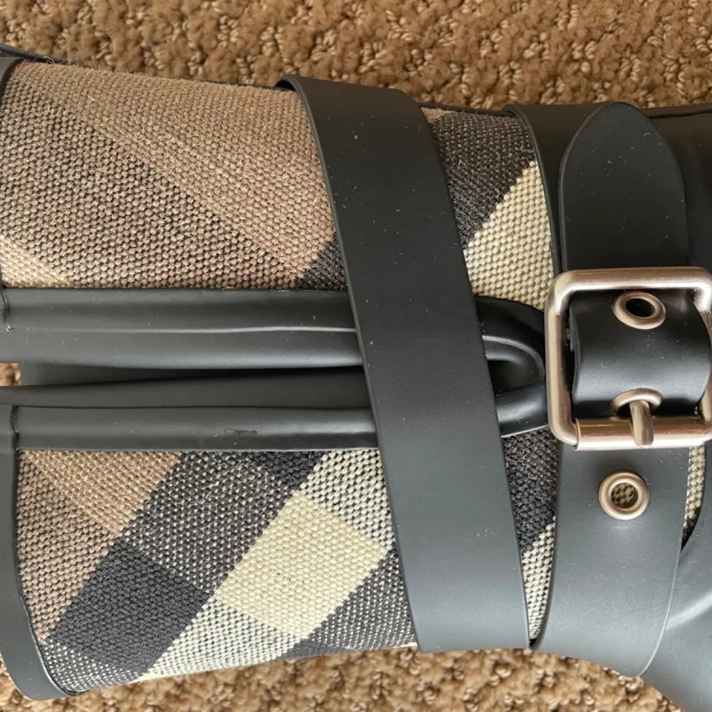 Burberry Mid-calf Boots Sz. 37 + FREE  Rubber Cleaning Set